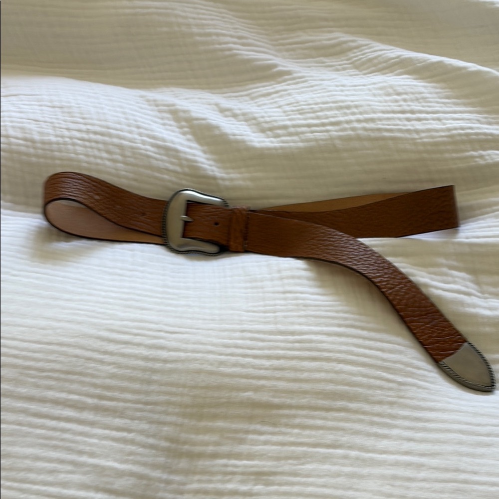 B Low the Belt Western style brown leather belt. Worn once, excellent condition